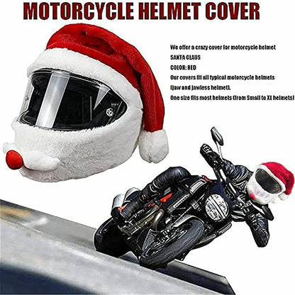 Christmas Motorcycle Helmet Cover Santa Claus